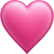 Beautiful pink heart sticker