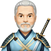 Elegant Samurai sticker