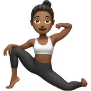 Girl doing pilates sticker