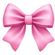 pink bow  sticker