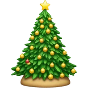 Christmas tree sticker