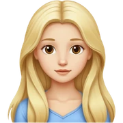 BLONDE GIRL WITH LONG HAIR, VERY PRETTY sticker