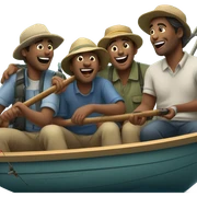 Fishing with friends sticker