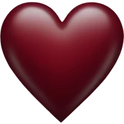 dark red heart sticker