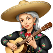 Mariachi Guitarist sticker