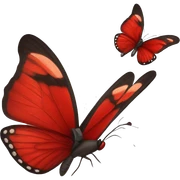 Red Butterfly sticker