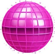 pink disco ball sticker