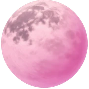 pink moon sticker