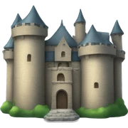 castle made of glass sticker