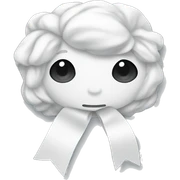 a white bow sticker