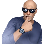 bald man in sunglasses meme sticker