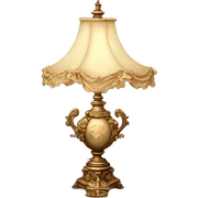 Vintage rococo lamp sticker