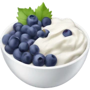 yoghurt bowl with grapes and blueberries sticker