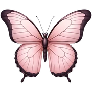 Light pink butterfly sticker