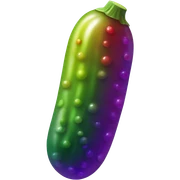 Rainbow pickle sticker