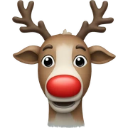 Red Nosed Reindeer sticker