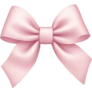 Pale Pink bow sticker