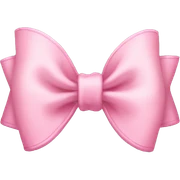 Baby pink bow sticker