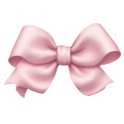 Light pink bow sticker
