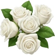 white roses sticker