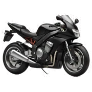 Black motorcycle  sticker
