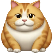 fat cat sticker