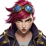 vi from league of legends sticker