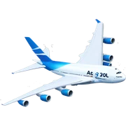 A380 AZUL sticker