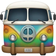 Hippie bus sticker