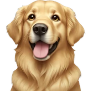 golden retriver sticker