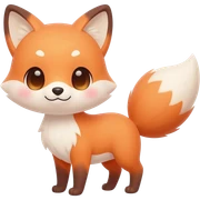 Cute kitsune sticker