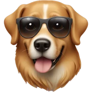 Dog in sunglasses  sticker