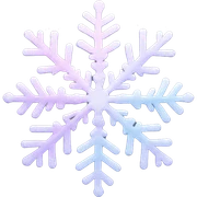 pastel snowflake  sticker
