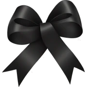 black ribbon sticker