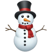 full body christmas snowman sticker