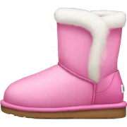 Pink crismas ugg sticker