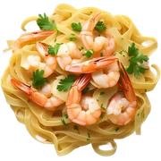 Pasta con camarones sticker