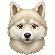 Beige Husky  sticker
