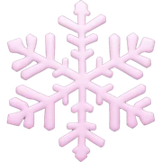 pastel pink snowflake  sticker