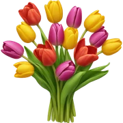 Tulip bouquet  sticker