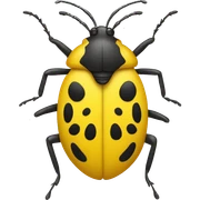 Bug YELLOW door sticker