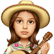 Mariachi Guitarist sticker