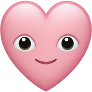 light pink heart sticker