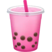 Pink bubble tea  sticker