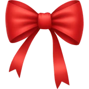 Red bow sticker