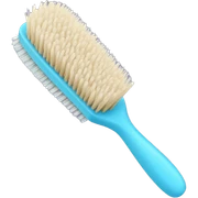Light blue hair brush sticker