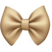 Beige bow  sticker