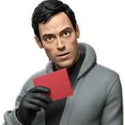 mysterious boy in black gloves sticker