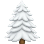 White Christmas tree  sticker
