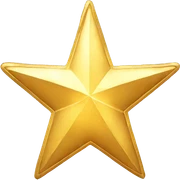 Gold star sticker